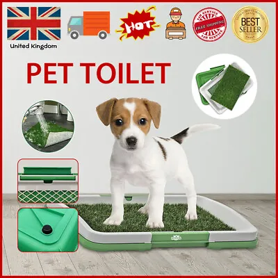 £12.99 • Buy PET Dog Toilet Mat Indoor Restroom Training Grass Potty Pad Loo Tray Large Puppy