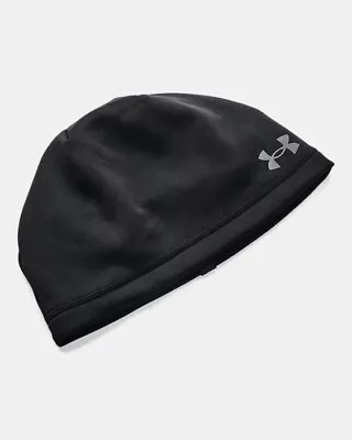 UNDER ARMOUR Men's UA Storm Beanie Armour Fleece Hat Black One Size 1365918 NWT • $36.98