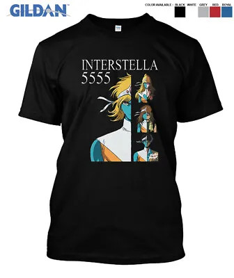 Interstella 5555 V6 Movie Poster Daft Punk DTG Gildan T-Shirt Size S-2XL • $17.99