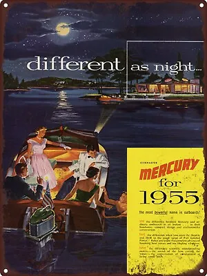 1955 Mercury Outboard Motors Boats Garage Man Cave Shop Metal Sign 9x12  A067 • $24.95