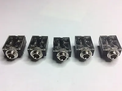 5 Pcs 3.5mm Female Stereo PCB Mount 5-Pin Audio Socket Connector • £3.95