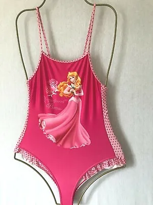 £7.45 • Buy Girls Pink Mix DISNEY Princess Swimsuit Age 7-8 Years - Costume Character Polka