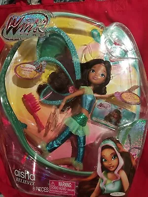 Jakks Pacific Winx Club 2012 Aisha Believix Fairy Doll Unopened Box Rare • $450