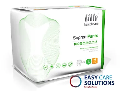 £10.95 • Buy Lille Suprem Incontinence Pants Extra - Large - Pack Of 14 - 1300ml 