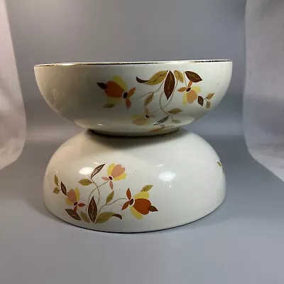 2 VINTAGE HALL SUPERIOR AUTUMN LEAF JEWEL TEA SERVING BOWL DISH 9” Mary Dunbar • $19.99