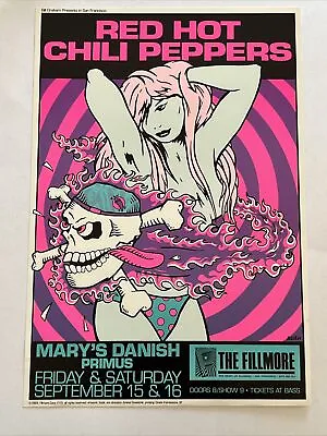 Red Hot Chili Peppers Primus Original 1989 Concert Poster Fillmore Frank Kozik • $350