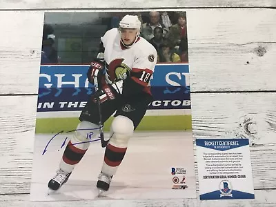 Marian Hossa Signed Autographed Ottawa Senators 8x10 Photo Beckett BAS COA A • $79.99