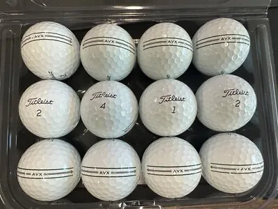 12 Titleist AVX Enhanced Alignment Near Mint Used Golf Balls *Limited Release* • $26.99