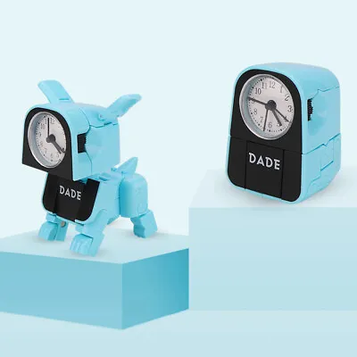 $17.30 • Buy Alarm Clock Silent For Bedside Cartoon Robot Dog Deformation Analog Kids Toy