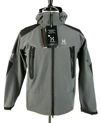 $129.99 • Buy Hagflofs NWT Polartec Thermal Pro Gray Zip Softshell Polyester Jacket Mens S