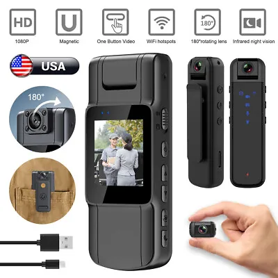 HD 1080P Camcorder Mini Body Pocket Police Camera Video Recorder IR Night Vision • $19.99