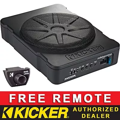 Kicker 46hs10 Car Audio 10  Hideaway Powered Subwoofer Sub Enclosure W/amplifier • $332.96