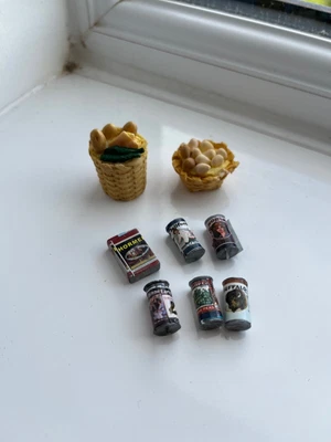 £3.99 • Buy 1/12 Dolls House Furniture Job Lot Bundle Kitchen Set Accessories Can Food Egg
