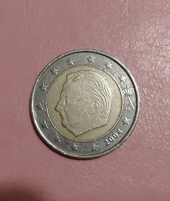 2 Euro Coin Belgium 2004 Printing Error RARE • $270