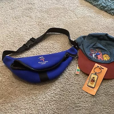 Sydney 2000 Olympic Memorabilia Hat Key Ring And Bumbag • £12