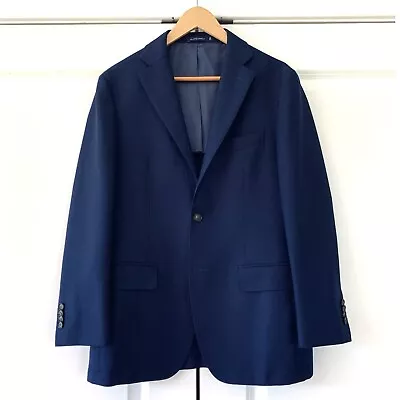 Suitsupply Havana Blazer Vitale Barberis Canonico Navy Wool Jacket Size 38 S • $150