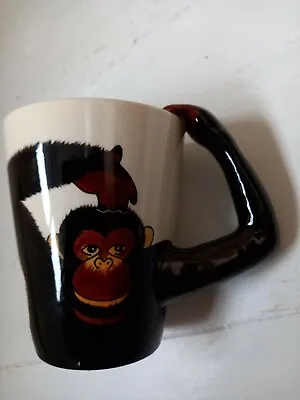 Cheeky Monkey Heavy Ceramic Mug.  World Market Dishwasher Safe. • £4.95