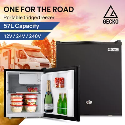 PRESALE GECKO 57L Portable Bar Fridge Refrigerator 12V/24V/240V Camping Caravan • $432