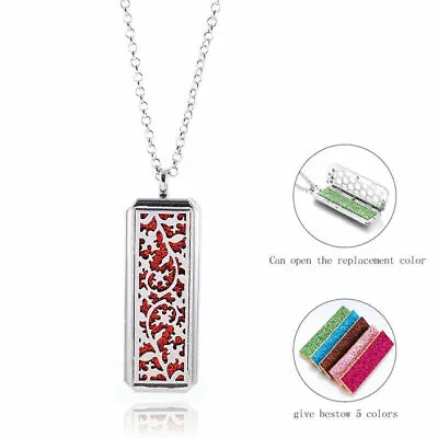 $14.95 • Buy HQ Stainless Steel Aromatherapy Essential Oil Diffuser Locket Pendant Necklace