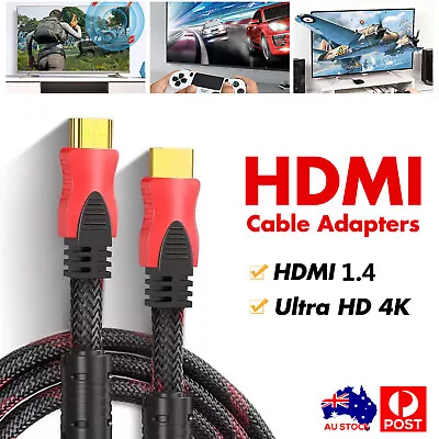 Premium 4K HDMI Cable V1.4 Ultra HD XBOX PS4 PS5 TV High Speed 3D HEC ARC 3M 20M • $9.99