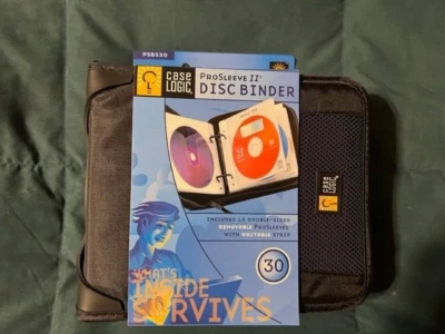 $11.99 • Buy BRAND NEW CASE LOGIC  CD/DVD Prosleeve II Wallet Album Disc Binders Holds 30