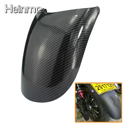 Carbon Fiber Universal Motorcycle Rear Wheel Cover Fender Splash Guard Mudguard  • $18.25