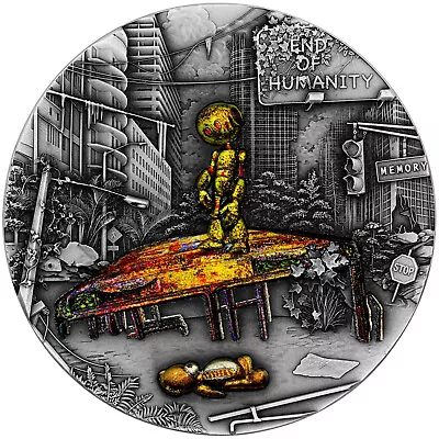 NIUE ISLAND 2021 5$ End Of Humanity - Memory 2oz SILVER COIN • $8.50