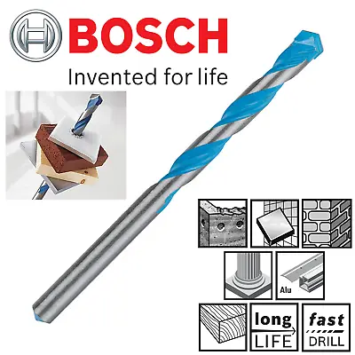 Bosch Multi Construction Drill Bits Masonry Concrete Wood Drill Bit Tile • £5.25