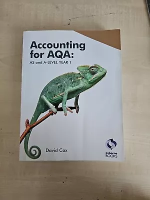 Accounting AQA A Level And AS Year 1 Textbook • £17.99