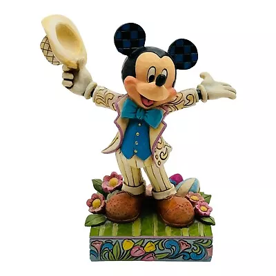 Jim Shore Disney Mickey Mouse Hats Off To Spring Figurine #4059742 Easter Egg • $79.95