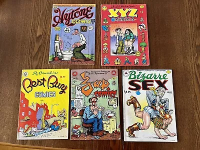 5 Vintage Robert Crumb. Bizarre Sex XYZ Hytone Best Buy Zap Comics. Underground • $19.30