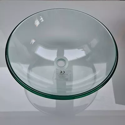 £42 • Buy Glass Countertop Basin 420mm With Unslotted Basin Waste