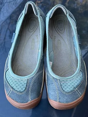 Women’s Keen Mercer Ballerina CNX Mineral Blue Suede Mesh Ballet Flats 7 / 37.5 • $25.19