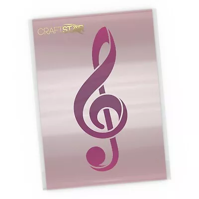 Treble Clef Stencil -  Music Craft Template - Size 9.3 X 25 Cm • £7.75