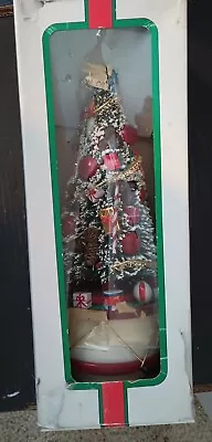 Vintage Musical Christmas Tree In Box  Lights Up And Rotates Tree EUC Box Dam • $45