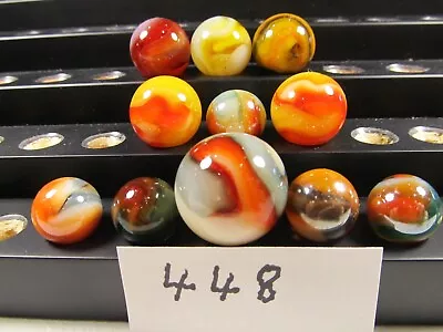 Htf 11 Jabo Classic Marbles-superman Run-oxblood With Shooters • $29.95