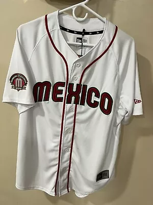 New Era Mexico Baseball Actuación Histórica White Jersey Size Large • $229.99