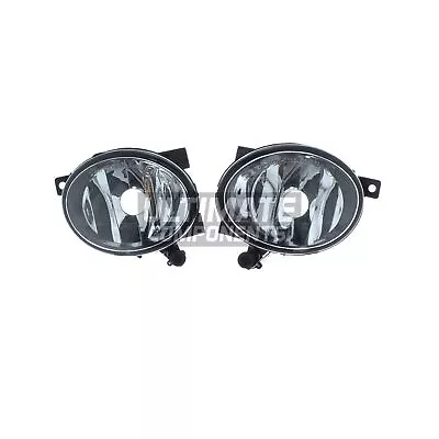 VW Touareg 2010-2015 Fog Lights HB4 Bulb Front Spot Lamp Oval Left & Right Pair • $63.35