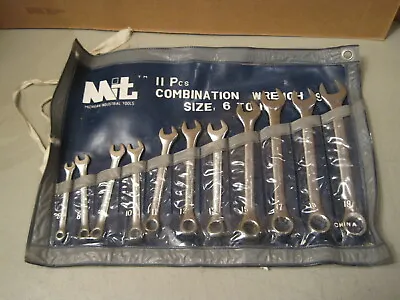 Michigan Industrial Tools 11 Piece Combination Wrench Set 6 To 19 & Roll Up Case • $68.99