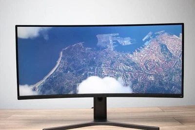 $300 • Buy Xiaomi Mi Curved 34  144Hz WQHD 21:9 FreeSync Gaming Monitor 1440p Display 