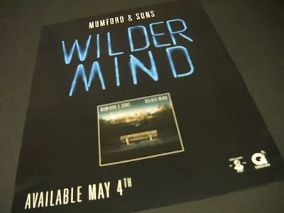 MUMFORD & SONS Have A WILDER MIND On May 4 2015 PROMO POSTER AD Mint Condition • $9.95