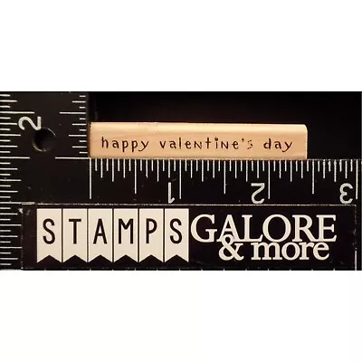 A Muse Rubber Stamps 9-8101B HAPPY VALENTINES DAY WISHES SAYING #T38 • $3.99