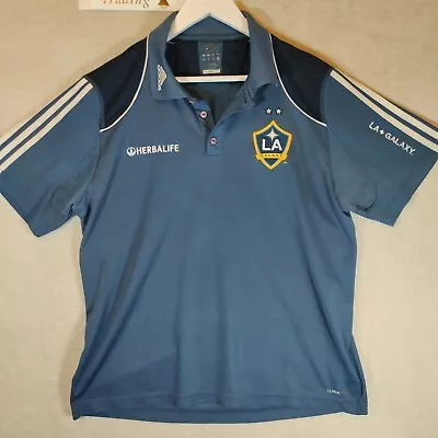 LA Galaxy Herbalife Football Shirt Size L 42-44  2009 Adidas Men's Rare • £29