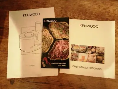 Vintage Kenwood CHEF Instruction Recipe X 3 Job Lot Chef & Major Cooking BOOKS! • £9.99