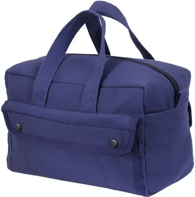 Navy Blue Heavyweight Canvas Mechanics Standard Tool Bag 11  X 7  X 6  • $19.99