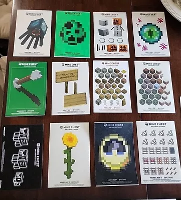 Minecraft Minechest Lot Of Exclusive Stickers NEW • $19.49