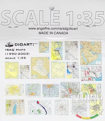 DioArt 1/35 Modern Iraq Maps X1 Sheet • $5.15