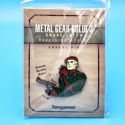 Metal Gear Solid 3 Revolving Ocelot Pin With Spinning Revolver Gun 1.4  Enamel • $22.95