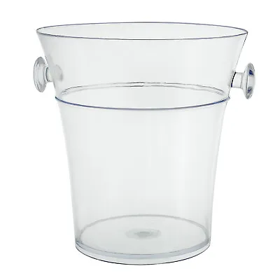 Large Acrylic Clear Champagne Ice Bucket Bowl Party Drinks Wine Beer Cooler Bar • £8.99