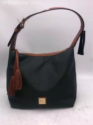 Dooney & Bourke Womens Forest Green Leather  Adjustable Strap Hobo Bag • $22.50